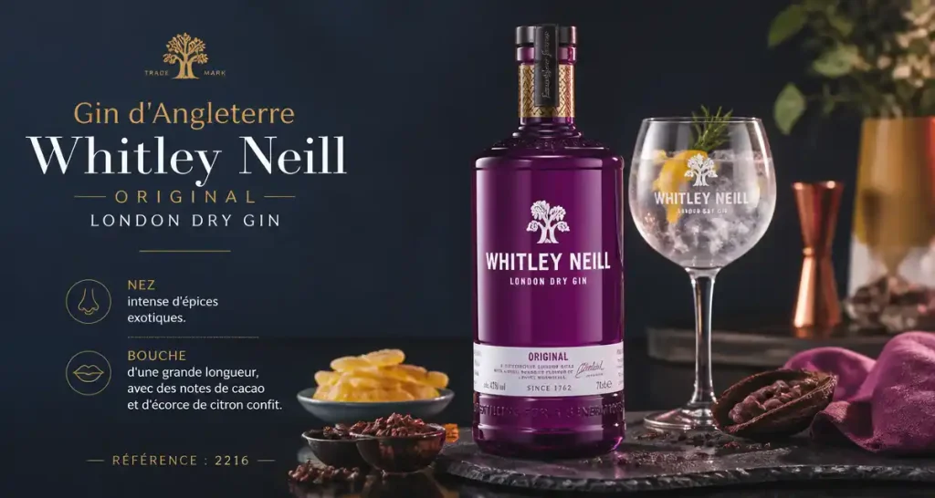 Gin d&rsquo;Angleterre – Whitley Neill Original – London Dry Gin