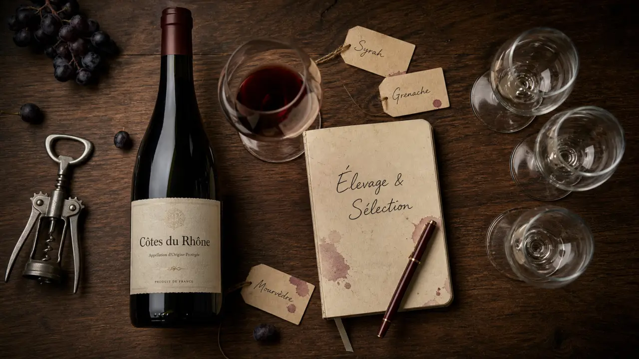 Guigal cote du rhone : vin Côtes du Rhône en dégustation