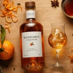 Mandarine napoleon, liqueur belge à 38° à la mandarine sur glace