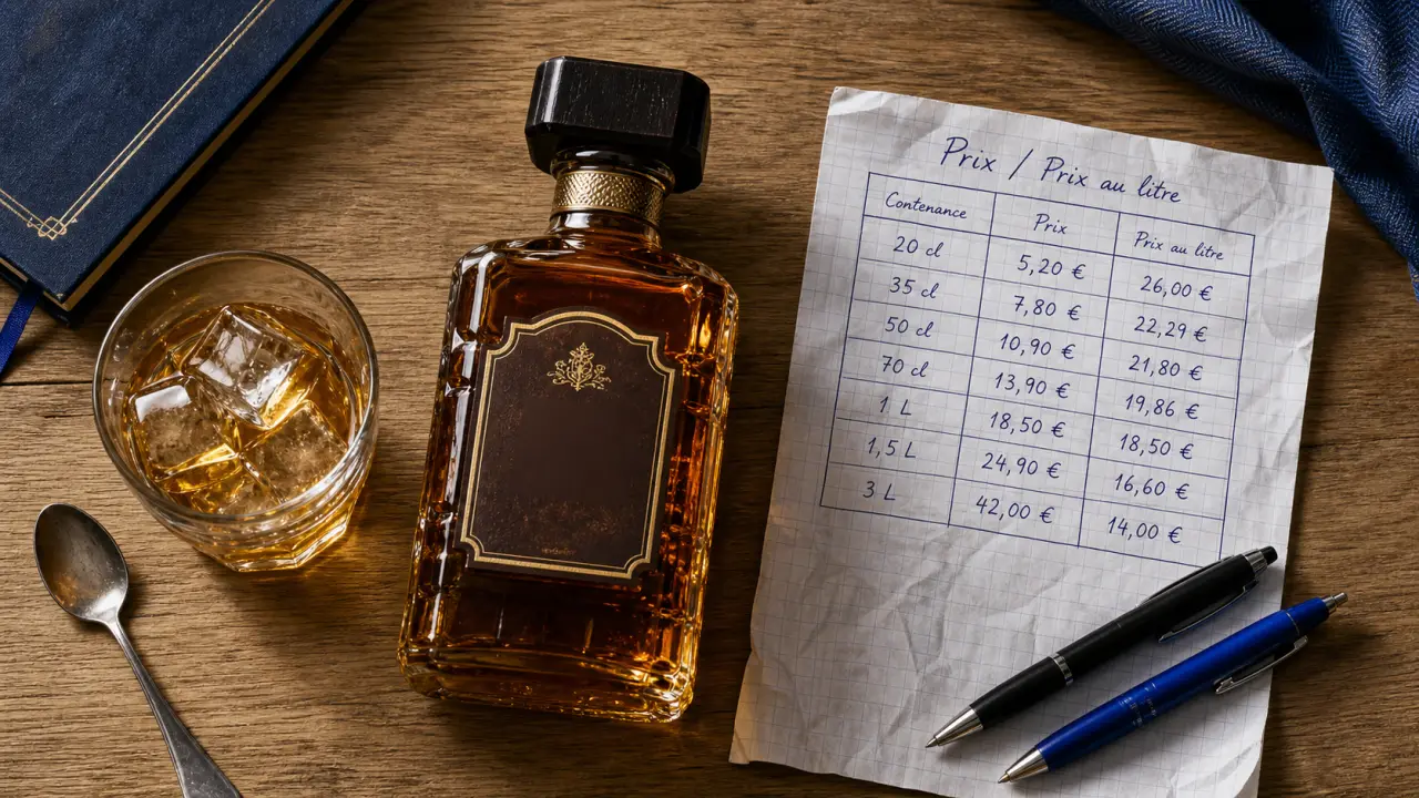 Amaretto prix Disaronno 22,76 € pour 70 cl, bouteille et verre