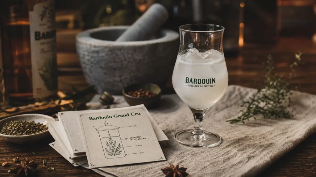 Bardouin : 65 plantes, 4 maîtres et 45 % pour un pastis de dégustation