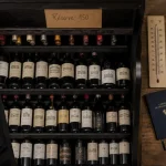 cave à vin 150 bouteilles avec bouteilles et clayettes