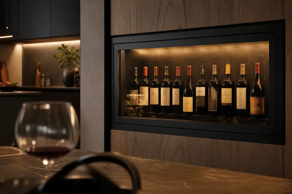 Cave à vin murale vitrée : le bon équilibre entre effet tableau et conservation