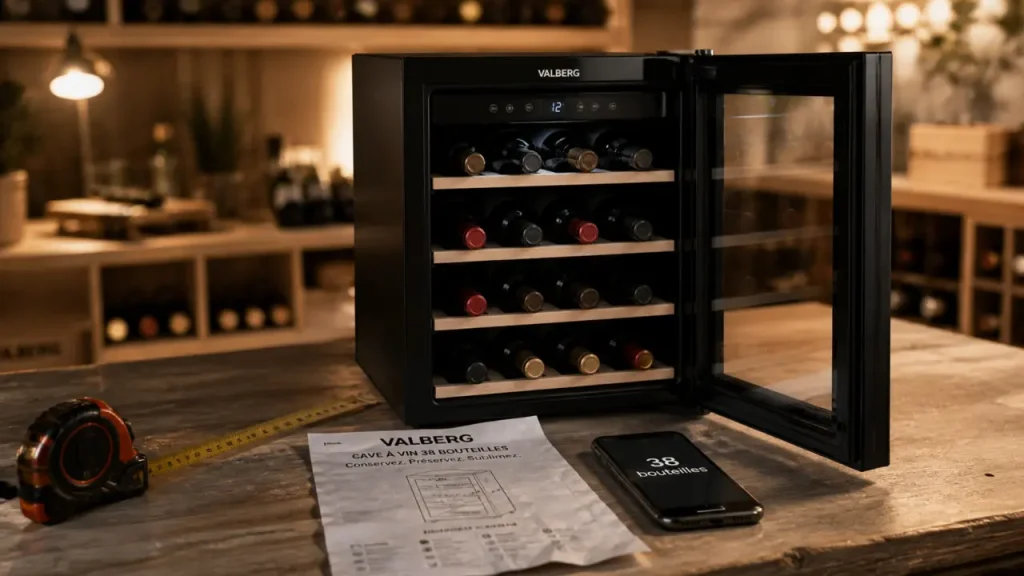 Cave à vin Valberg 38 bouteilles : prix réel, 41 dB et capacité à vérifier avant achat