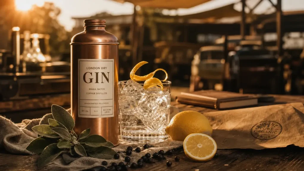 Engine Gin, le gin italien bio à la sauge, au citron et au bidon d’huile