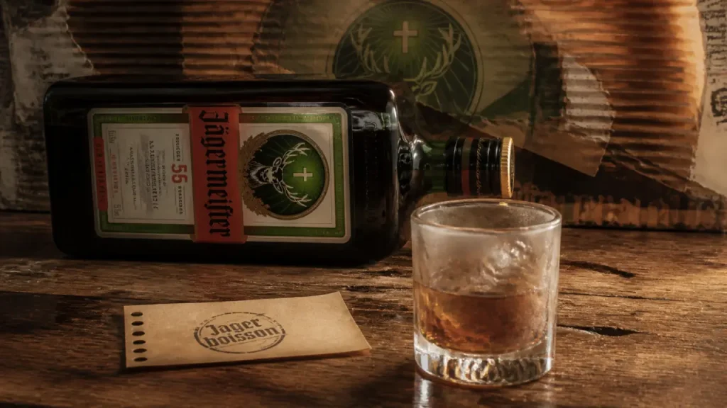 Jägermeister, la liqueur allemande aux plantes à 35 % vol. et 56 ingrédients