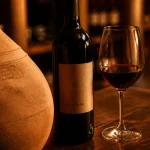 Vin amphore gaillac rouge en terre cuite, bouteille et amphore